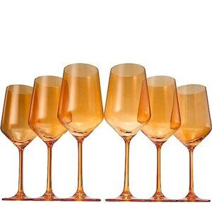 Copper Colored Wine Glass Set of 6